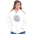 thumbnail image 1 of Guided By Faith And Not By Sight Zip Hoodie Sweatshirt Women Brisco Brands S, 1 of 5