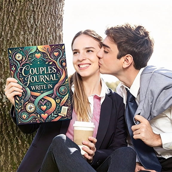 Guided Couples Journal, Relationship Reflection Love Book with Romantic Prompts and Gratitude Logs, Keepsake Memory Anniversary Book for Couples Girlfriend Husband Wife Engagement