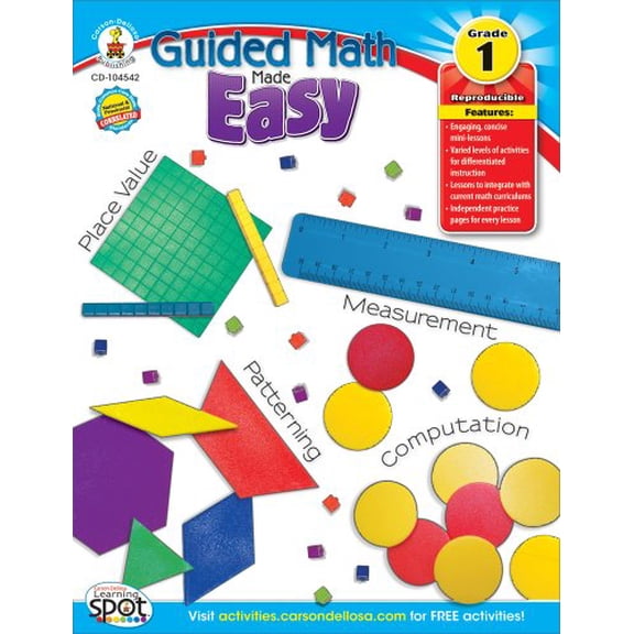 Pre-Owned Guided Math Made Easy, Grade 1 Paperback
