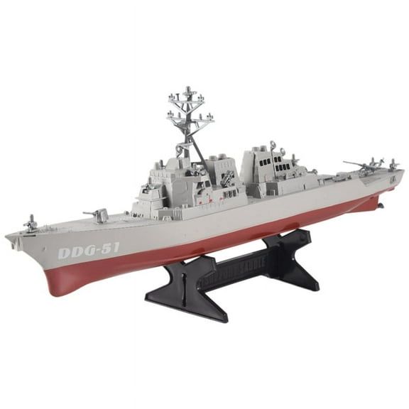 Guided Missile Ship Model Static Toys with Display Stand Warship Model DIY Educational Toy2Xk9476