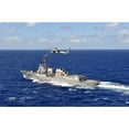 thumbnail image 1 of Guided-missile destroyer USS William P. Lawrence in the Pacific Ocean Poster Print, 1 of 2