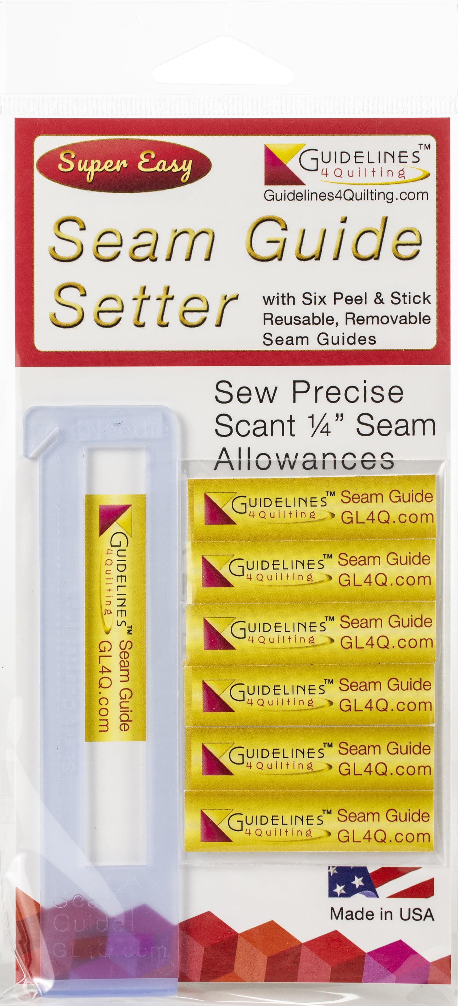 Quilt Ruler Upgrade Kit With Connector & Seam Guide Setter - Perfect Piecing Bundle