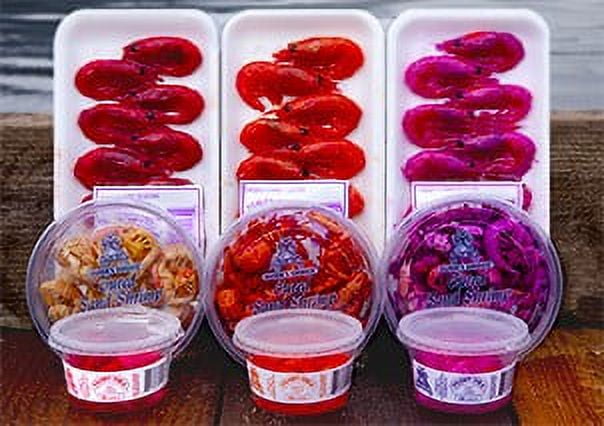 Guides Choice Cured Sand Shrimp Preserved Bait, Natural, Orange & Red