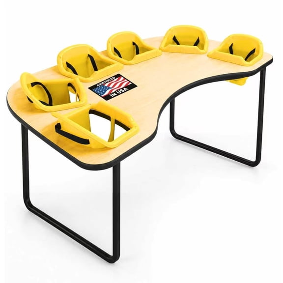 Guidewill Commercial-Grade 6-Seat Feeding Table Toddler Eating Table