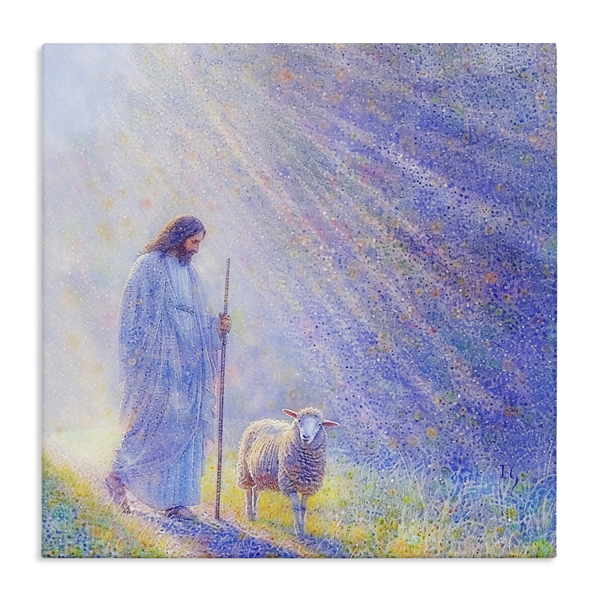 Guiding Light Shepherd Canvas Wall Art, design by Ivan Guaderrama