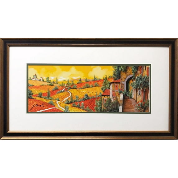 Guido Borelli "Bossa Toscana" Custom Framed Hand Signed Art. Generic