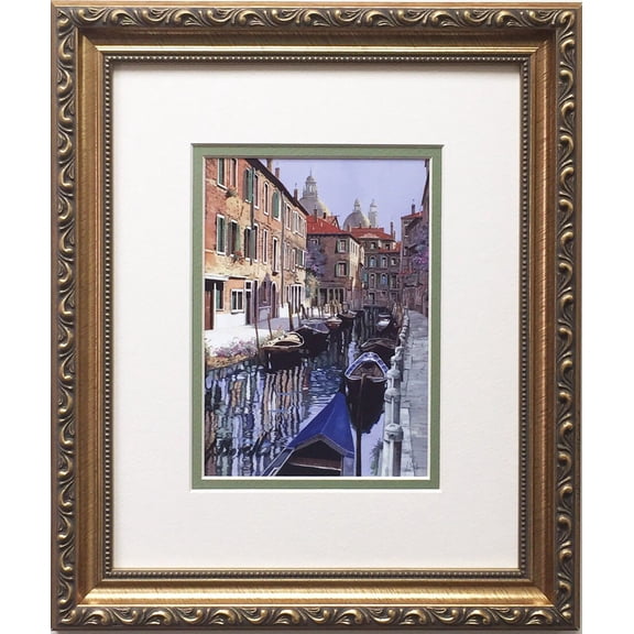 Guido Borelli "Le Barche Sul Canale" CUSTOM FRAMED Hand Signed Litho ITALY Generic