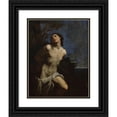 thumbnail image 1 of Guido Reni 12x14 Black Ornate Wood Framed Double Matted Museum Art Print Titled: Saint Sebastian, 1 of 5