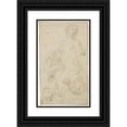 thumbnail image 1 of Guido Reni 12x18 Black Ornate Wood Framed Double Matted Museum Art Print Titled - Study of a Kneeling Female Figure (16th-17th Century), 1 of 5