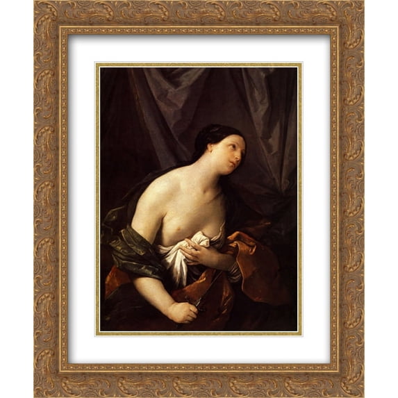 Guido Reni 2x Matted 20x24 Gold Ornate Framed Art Print 'Lucretia'