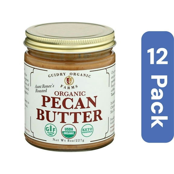 Guidry Organic Farms Organic Pecan Butter 8 oz (Pack of 12)