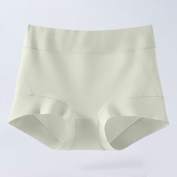Guieoi High Rise Hipster Cotton Tummy-Control Seamless High-Waisted Briefs for Women Green XXXL