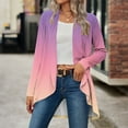 thumbnail image 1 of Guieoi Jackets for Women Winter Lightweight Women Fashion Casual Solid Color Loose Long Sleeve Cardigan Coat Tops Pink Black*Friday/Cyber*Monday Clearance, 1 of 7