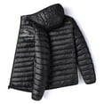 thumbnail image 1 of Guieoi Mens Coats Outerwear Winter Jackets Clearance Men Casual Fashion Hooded Zipper Keep Warm Long Sleeve Blouse Parkas Black Black*Friday/Cyber*Monday Clearance, 1 of 5