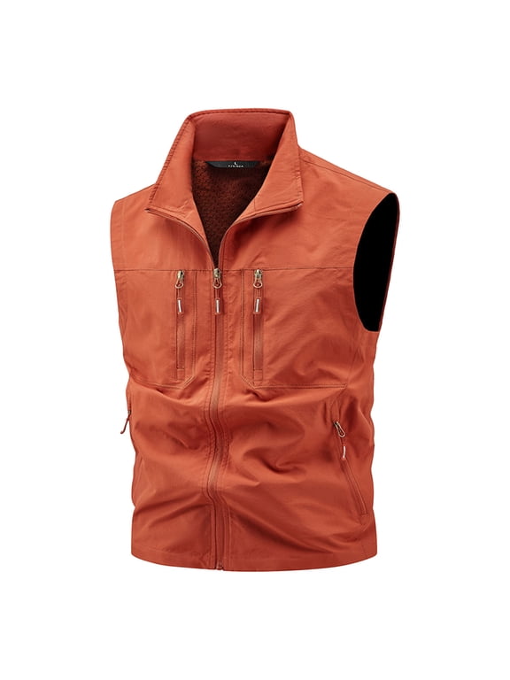 Mens Coats Outerwear Winter Jackets Clearance Men's Work Jacket Standing Collar Multiple Pockets Outdoor Photography and Sports Jacket Coat Red Black*Friday/Cyber*Monday Clearance