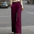 thumbnail image 1 of Guieoi Pants for Women Plus Size Dress Pants Comfortable Casual Business Work Pants with Pockets Summer Pink S, 1 of 6