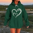 thumbnail image 1 of Guieoi Sweatshirts for Women Plus Size under $10.00 Women Fall Winter Casual Christmas Solid Round Neck Long Sleeve Pullover Blouse Sweatshirt Green Black*Friday/Cyber*Monday, 1 of 5