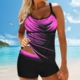 thumbnail image 1 of Guieoi Swimsuit Women Plus Size Summer Plus Size Modest Printed Two-Piece Swimsuit Set Pink S, 1 of 7
