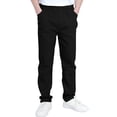 thumbnail image 1 of Guieoi Winter Warm Pants Plus Size Boys and Childrens Sports Cargo Pants Stretch Elastic Waist School Kids Twill Joggers for 4-13Years Black, 1 of 8