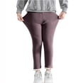 thumbnail image 1 of Guieoi Winter Warm Pants Plus Size Comfortable Leggings for Girls Leggings Great for Softness and Breathability Purple, 1 of 3