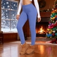 thumbnail image 1 of Guieoi Winter Warm Pants Plus Size Ladies' Velvet Warm Home Leggings Casual Close Fitting Leggings Long Pants Blue, 1 of 9