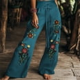 thumbnail image 1 of Guieoi Winter Warm Pants Plus Size Womens High Waist Drawstring Trousers with Pockets Green, 1 of 6