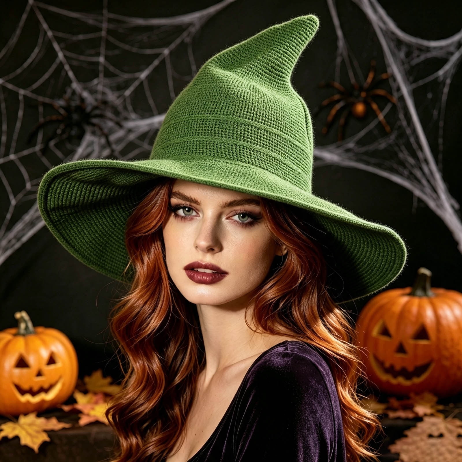 Guieoi Witch Hat Halloween Party Pointed Wizard Hat - Walmart.com