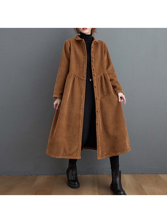 Women's Winter Long Length Jackets Plus Size,Solid Color Casual Zipper Stand Fleece Jackets,Long Sleeve Fleece Coats Orange