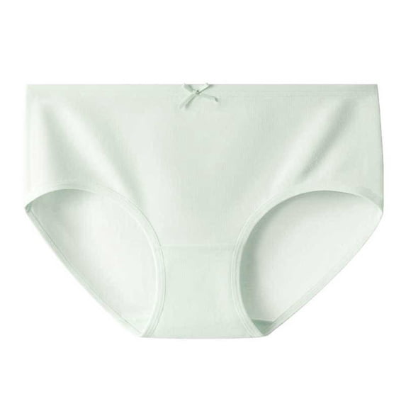 Guieoi Womens Underpant Plus Size Underwear Stretchy Soft Breathable Panties Mid-Rise Briefs with Cotton Gusset Skin-Friendly and Green XL