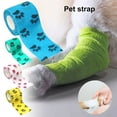 thumbnail image 1 of Guiexla 10Pcs Paw Print Pet Wrap Self-adhesive Non-Woven Fabric Tape Stretchy Comfortable Cat Wounds First Aid Bandage, 1 of 8