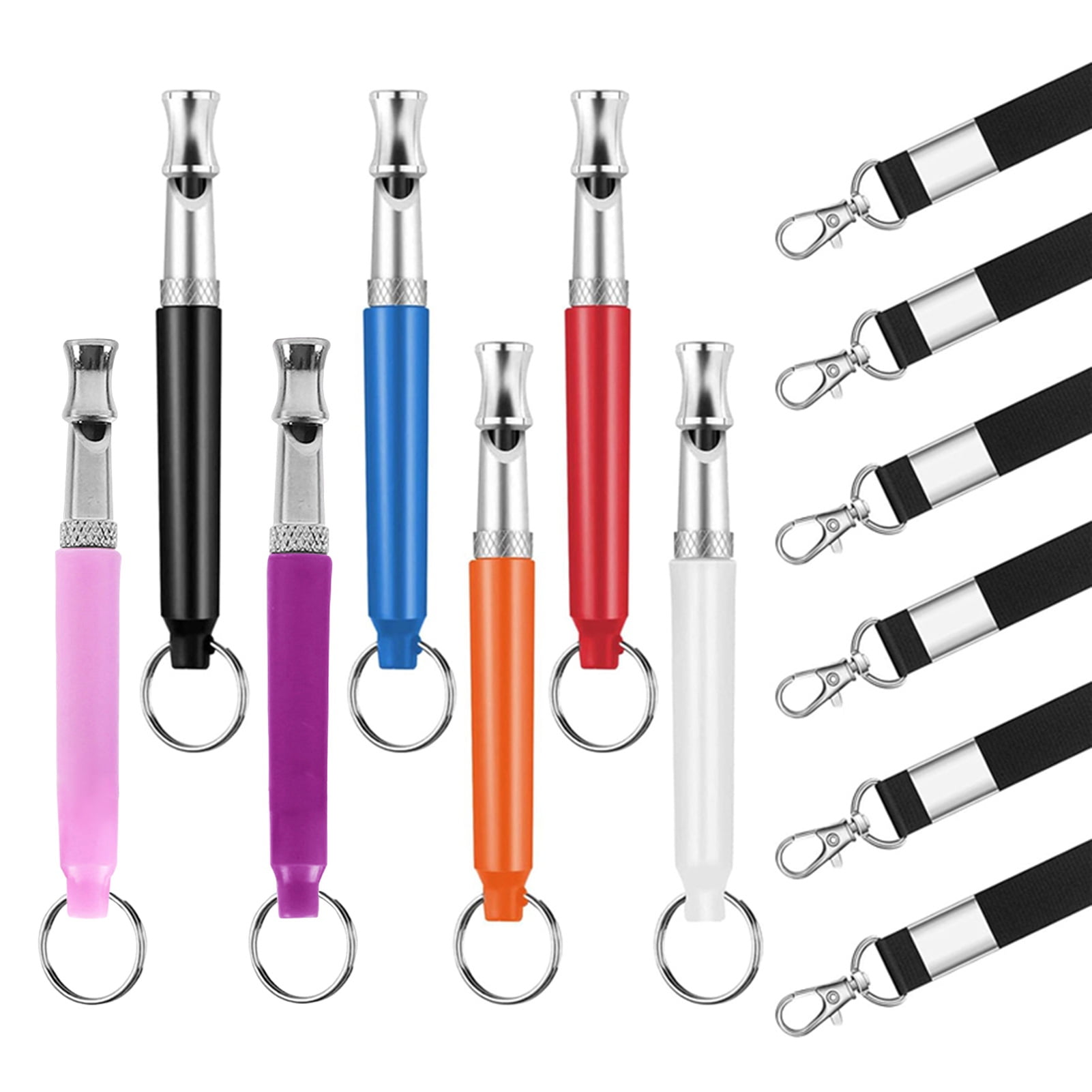 Guiexla 2 Set Dog Training Whistle with Lanyards Ultrasonic Dog Whistle to Stop Barking for Dogs