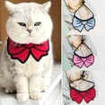 thumbnail image 1 of Guiexla Adjustable Pet Scarf Butterfly Shape Exquisite Kitten Collar Non-strangulation Bright Color Pet Accessory, 1 of 7