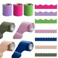 thumbnail image 1 of Guiexla Bulletin Board Border Sticker Scalloped Border Trim for Classroom Office Decor Waterproof Decoration Tape Roll for Cork Board White Board Party Supplies, 1 of 8