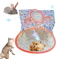 thumbnail image 1 of Guiexla Cat Tunnel Toy with Plush Ball Crinkle Paper Collapsible Tunnel Bag Cat Self Interactive Toys for Relieve Boredom Puppy Kitten Rabbit Indoor Teaser Toy Pet Supplies, 1 of 8