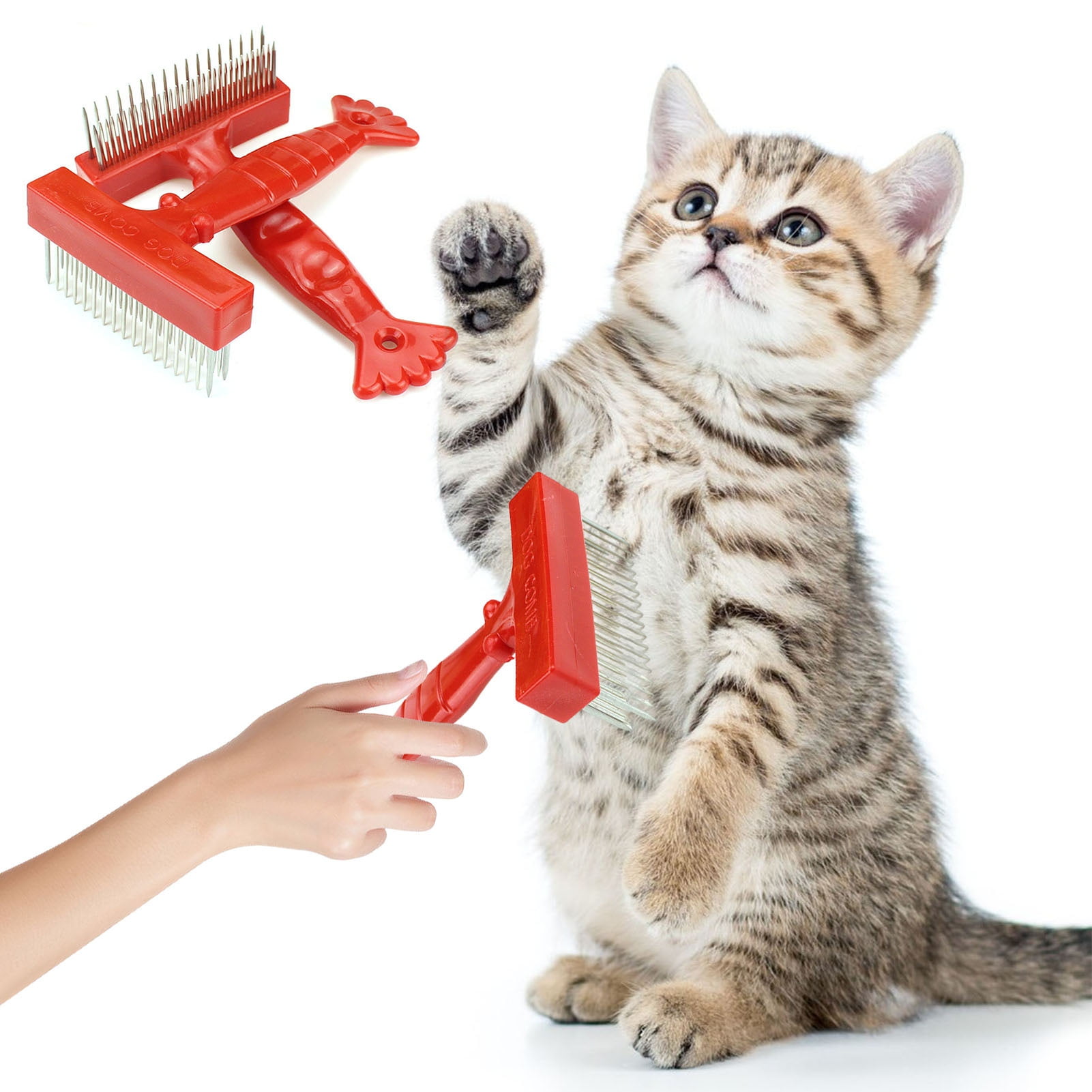 Guiexla Dematting Comb for Dogs Cats Pet Comb Stainless Steel Pet ...