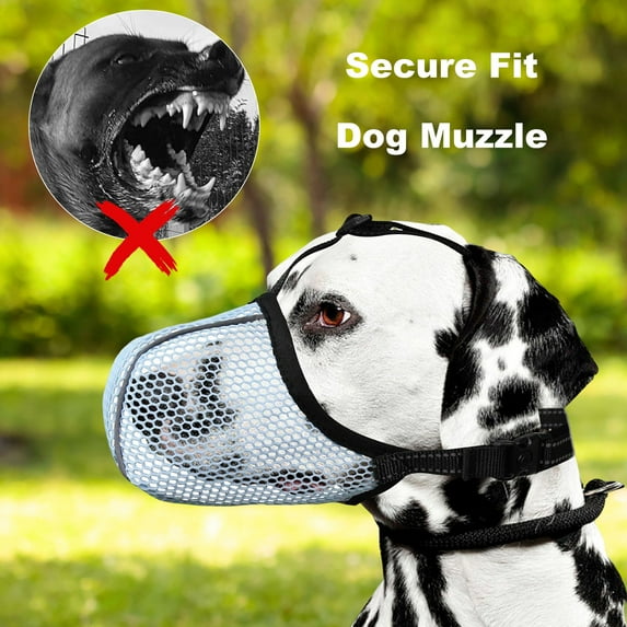 Guiexla Dog Muzzle Soft Mesh Muzzle for Small Medium Large Dogs Breathable Basket Muzzle for Anti Barking Chewing Biting
