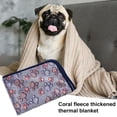 thumbnail image 1 of Guiexla Pet Blanket Soft Warm Comfortable Flannel Cat Dog Bed Blanket Cartoon Pattern Pet Sleeping Blanket for Sofa Home, 1 of 1