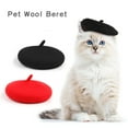 thumbnail image 1 of Guiexla Pet Hat Adjustable Cute Cat Beret Comfortable Soft Dog Costume Headwear Photo Props Pet Fashion Accessories, 1 of 8