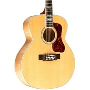 Guild F-512E Acoustic-Electric Maple Jumbo, Off-White