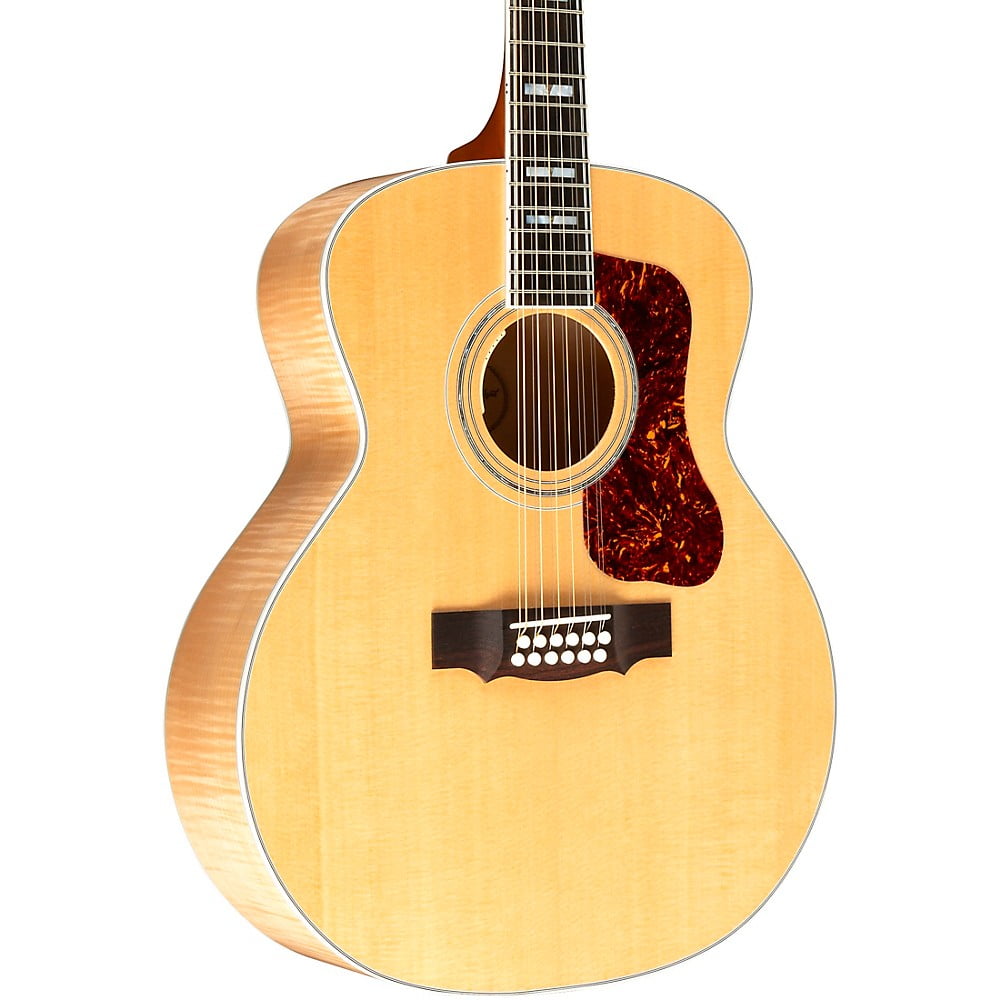 Guild F512E Maple Jumbo 12String AcousticElectric Guitar Natural