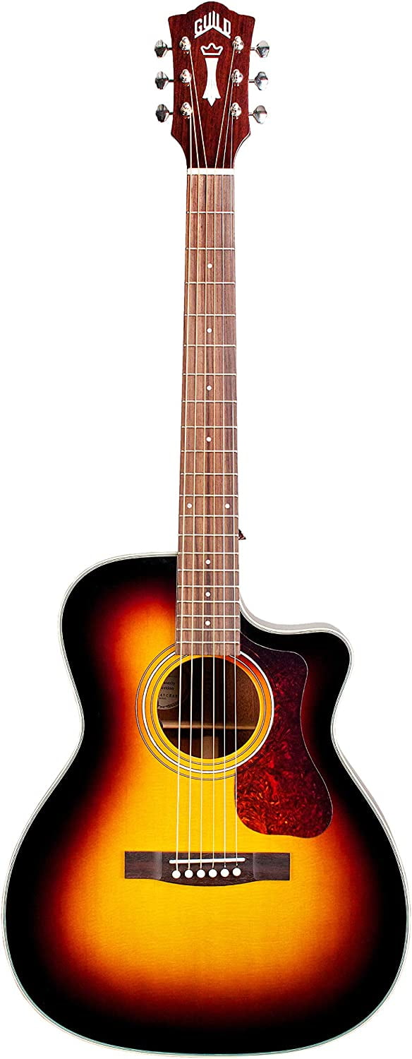 Guild OM140CE Orchestra Model Acoustic Guitar Antique Sunburst
