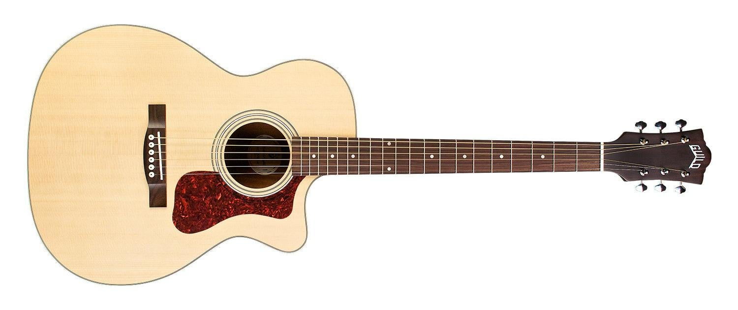Guild OM-240CE Orchestra Acoustic-Electric Guitar, Solid Sitka Spruce Top, Mahogany Back/Sides