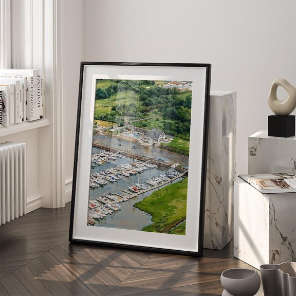 Guilford Yacht Club Wall Art: Coastal Poster 8x12 UNFRAMED