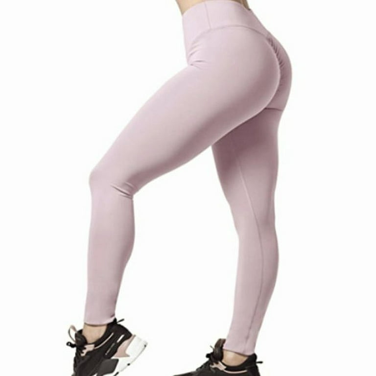 Guiliani Fashion Women's Booty Lifting Butt Scrunch Workout Leggings Yoga  Exercise Pants LILAC L