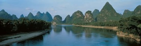 Guilin Guanxi China Canvas Art - Panoramic Images (36 x 12)