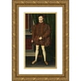 thumbnail image 1 of Guillim Scrots and Workshop 10x14 Gold Ornate Wood Frame and Double Matted Museum Art Print Titled - Portrait of King Edward Vi, 1 of 4