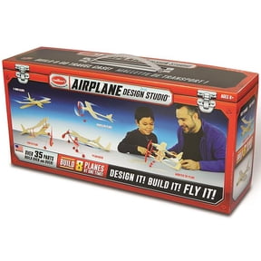 Guillow's: Airplane Design Studio - Model Kit & Travel Case - Build 8 Custom Planes, Classic Balsa Wood, DIY Plane Building & Learning, Craft Set, 142