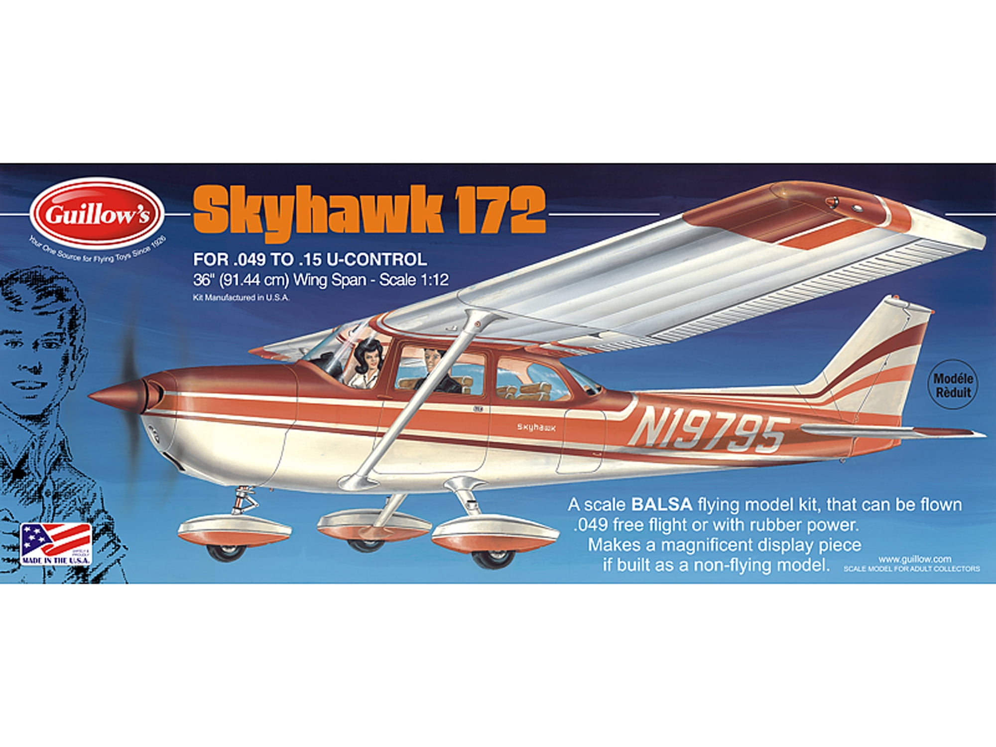 Cessna Skyhawk 172 1/72 スケールモデルキット Guillow's Cessna Skyhawk Model Kit - Walmart.com