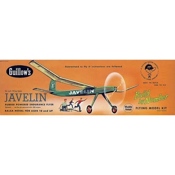 Guillow's Javelin Rubber Powered Endurance Flyer