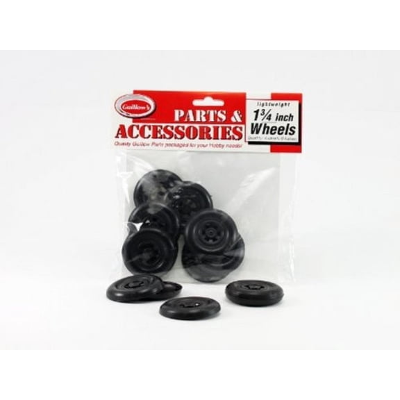 Guillows 115 1.75" Plastic Half Wheel (4 Pair)